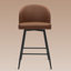 Ensemble de 3 tabourets de bar pivotants à 360 °-1630115555-1850157871