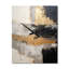 Horloge murale surdimensionnée à spirales abstraites gris et or gris-893384775