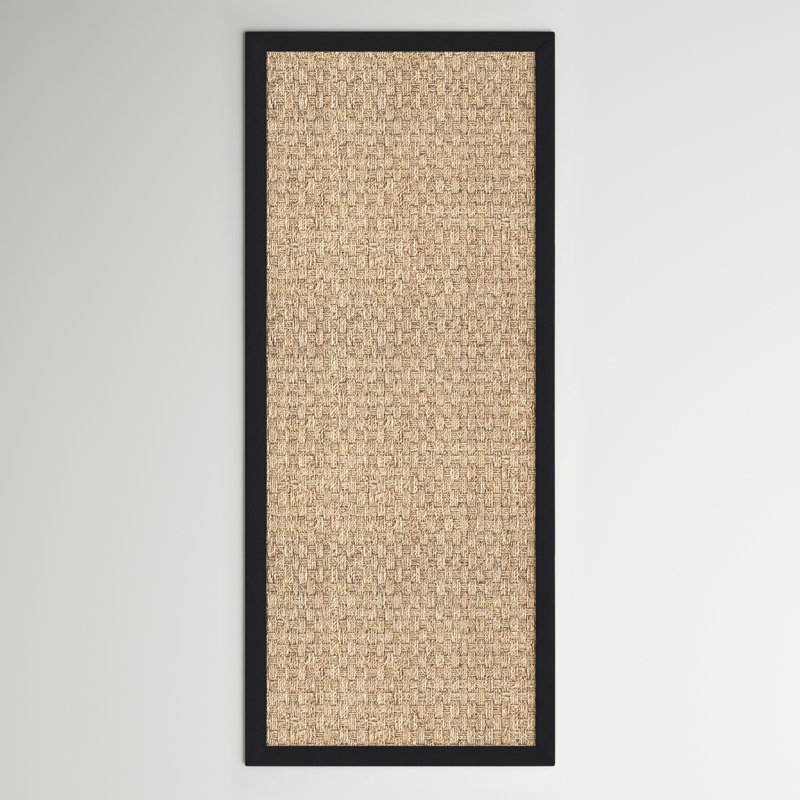 Tapis naturel / noir Auckland, Tapis de couloir 2 pi 6 po x 6 pi
