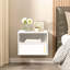 Ensemble de 2 tables de chevet murales en bois