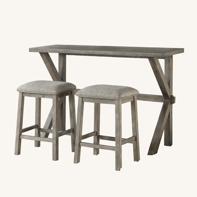 Ensemble de salle à manger rectangulaire Curits L 18 po x l 60 po