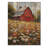 Barnyard In Full Bloom II - Farm Wood Wall Decor - On Natural Pine Wood-932772824