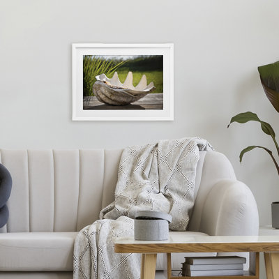 Sea Treasure Shell, reproduction encadrée sous verre, design par Seven Trees Design