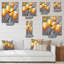 Tulipes jaunes en fleurs - Horloge murale traditionnelle-1974635500