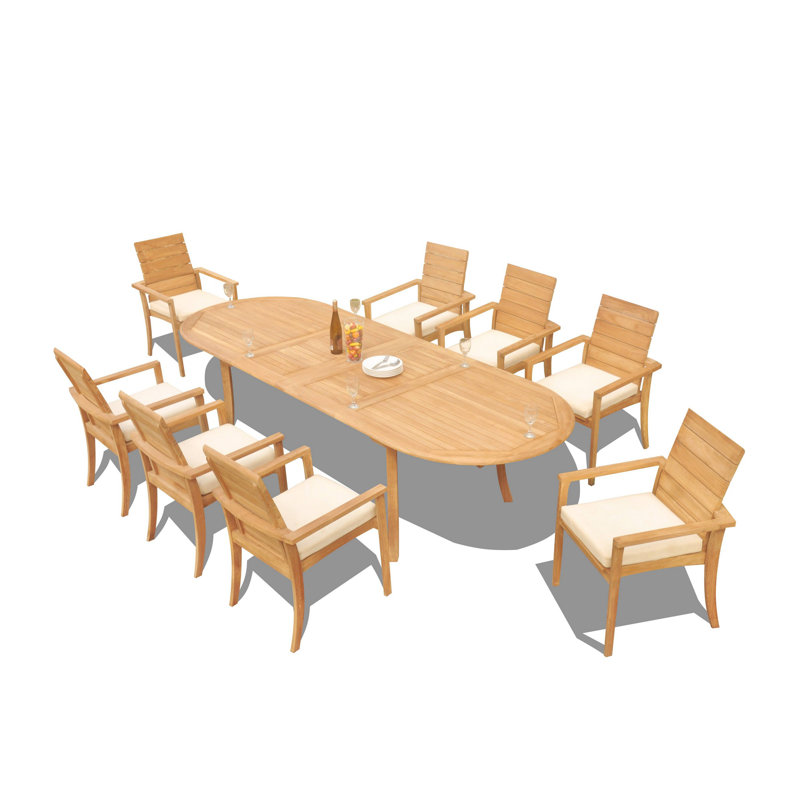 Algrave Outdoor 9 - Piece Teak Dining Set