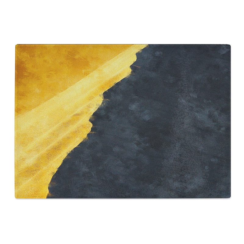 Tempered Glass Edge of a Sand Dune Chopping Board, 28.5 cm x 39 cm