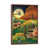 Toile avec cadre en bois brun classique