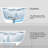 59'' x 30'' Freestanding Soaking Solid Surface Bathtub White