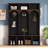 Wooden Style Hall Tree With Arched Design, Practical Entryway Walnut Storage Bench With 5 Hooks, Minimalist 4-In-1 Hallway Shoe Cabinet With 7 Cubbies For Mudroom, Living Room-1337454007