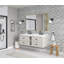 Miroir mural rectangulaire en aluminium