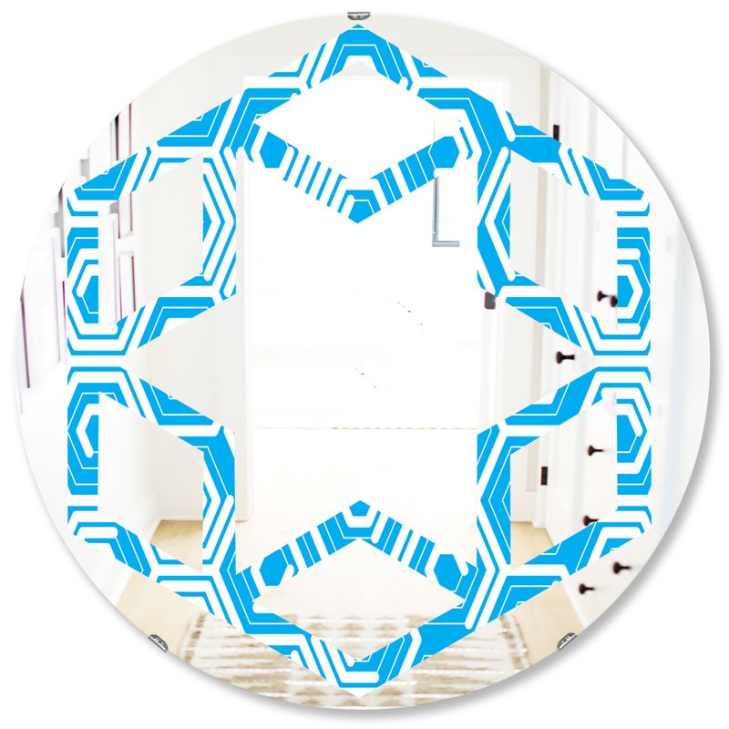 Miroir mural Hexagon Star, H 31,5 po x l po