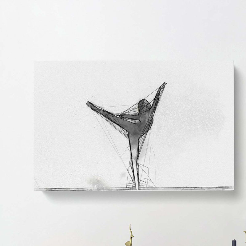 Ballet in the Morning in Abstract - Wrapped Canvas, 35cm H x 50cm W x 3cm D
