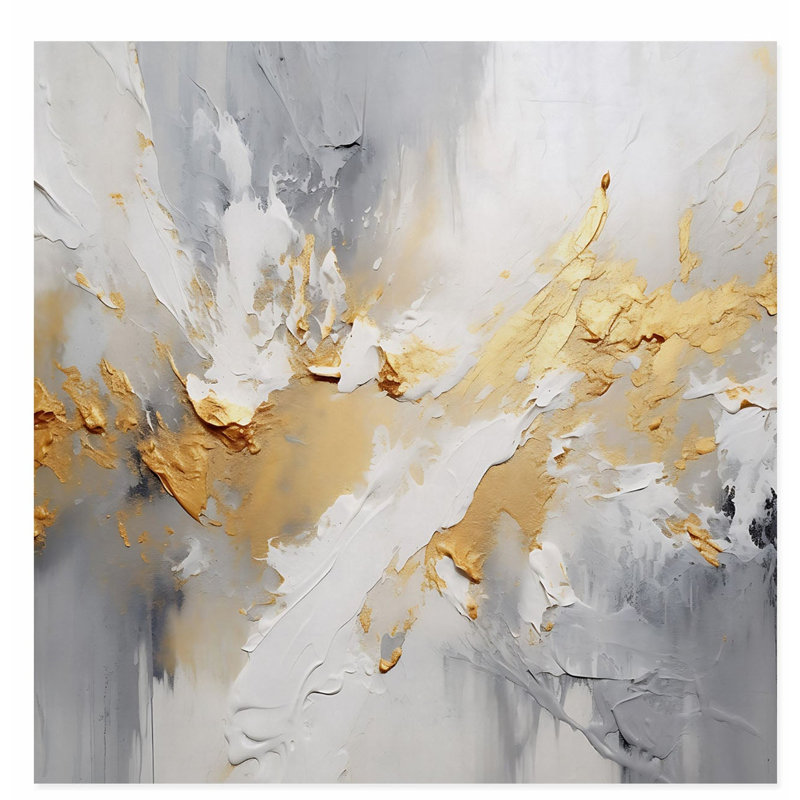 Abstract Brushstroke Dance Transitional Unframed Art Print