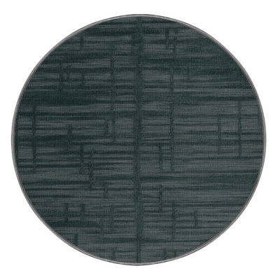 Machine Washable Abstract Gray Area Rug