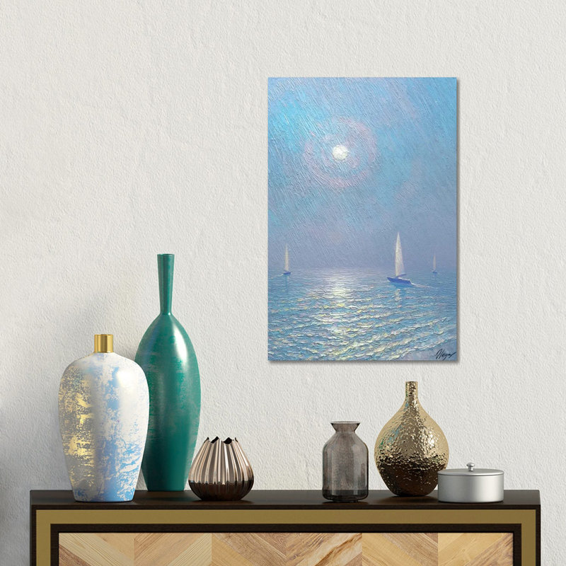 Shimmering Path 1 Piece Wall Art on Canvas, 45.72 cm H x 30.48 cm W x 1.905 cm D, Does Not Apply