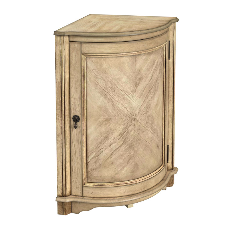 Durham Corner Cabinet, Antique Beige