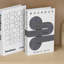 Ensemble de 3 livres décoratifs noirs et blancs, faux livre à motif géométrique