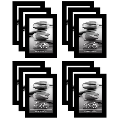 Americanflat Picture Frame - Set of 12 - Polished Plexiglass - Engineered Wood