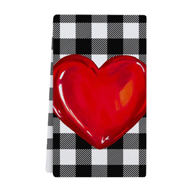 Christmas Tree Print Kitchen Towel, Hanging Hand Towel For Bathroom Home Tea Bar Decor, 17.7x25.9in Multicolor, A