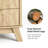 19.7'' W 2-Drawer Nightstand With Built-In Outlets And Human Sensor Light-2046541825
