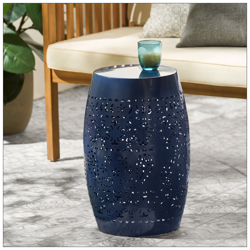 Table d'appoint RUBY 12 po - Bleu marine, Bleu très foncé