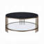ACME Abisha Coffee Table, Sintered Stone Top & Champagne Finish