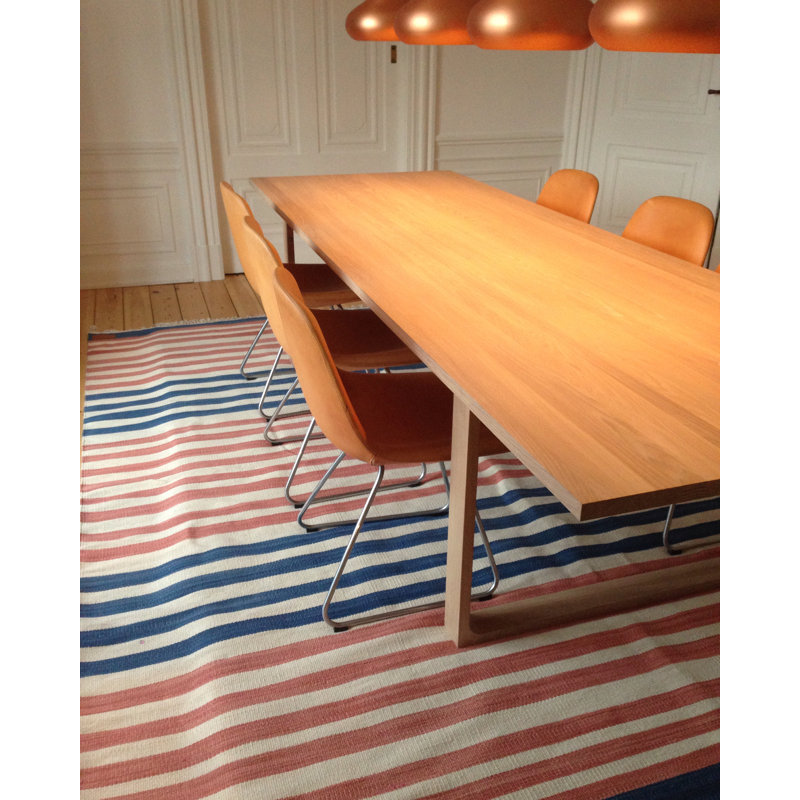 Striped Cotton Hand Woven Area Rug, Rectangle 180 x 250cm