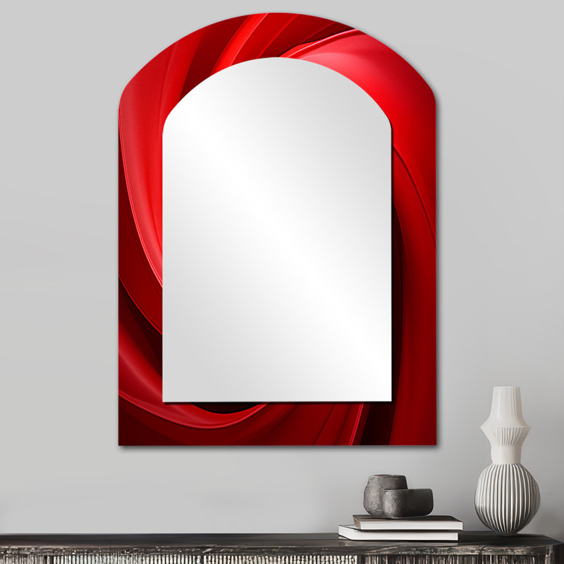 Miroir mural Red Perpetual Pulse Vortex, 34 po x 25 po