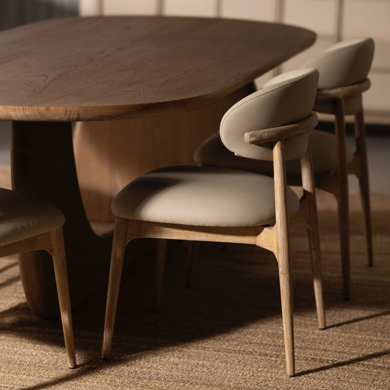Liam Upholstered Dining Chair, Matte Black