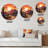 Wilderness Heat - Desert Round Metal Clock-93382204