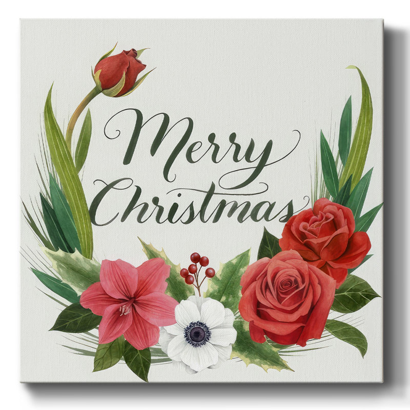 Couronne de Noël Flora I, H 16 po x l 16 po x P 1,5 po