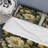 Earthy Greens Chrysanthemum Flower Pattern Duvet Cover-2008320275