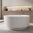 Fslefay 49'' Freestanding Bathtub Solid Surface Deep Soaking Tubs