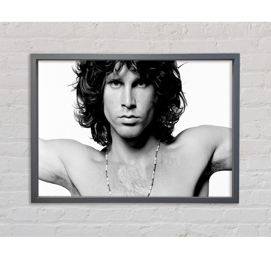 Jim Morrison Musik - Einzelner Bilderrahmen Kunstdrucke auf Leinwand