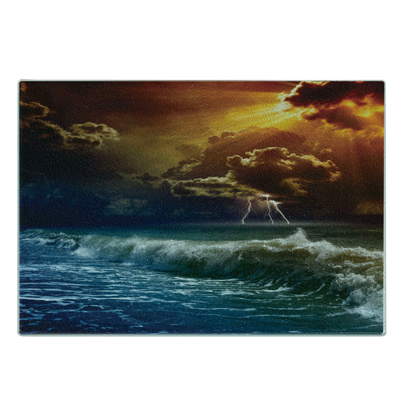 Planche à découper en verre trempé Ambesonne