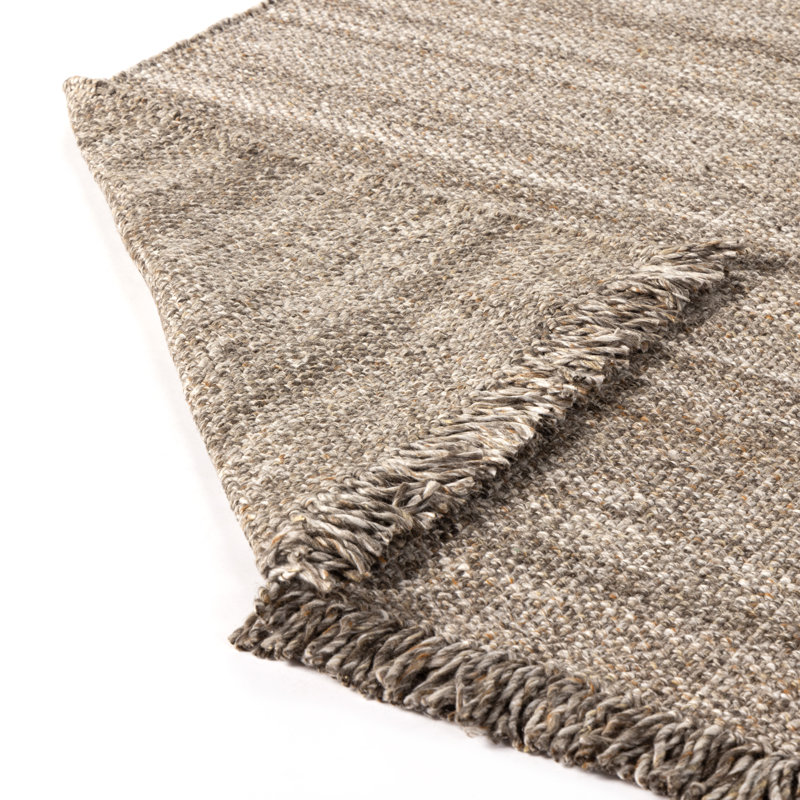 Nomad Outdoor Area Rug, Ruttan Cobblestone, Rectangle 8' x 10', Slate