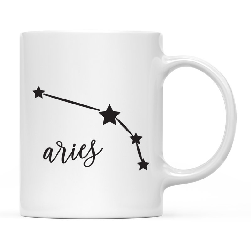 Tasse à café Zodiac en forme d’étoile constellation, Bélier