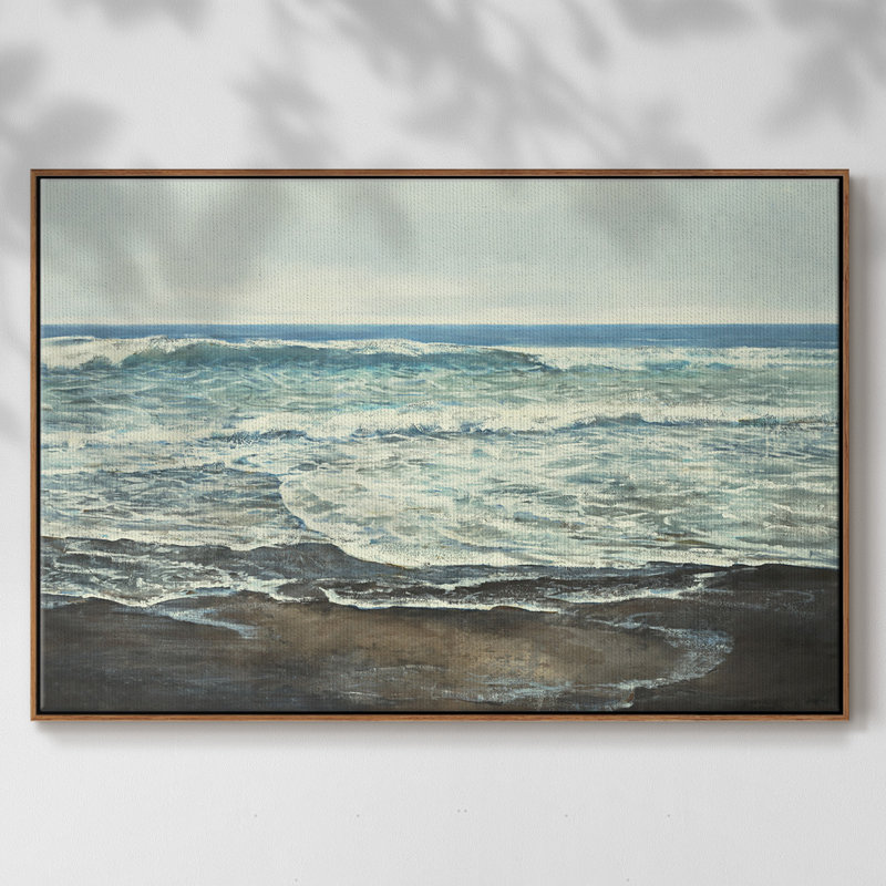 Coastal Reflection, reproduction d'art sur toile, Noyer, H 37 po x l 25 po x P 2 po