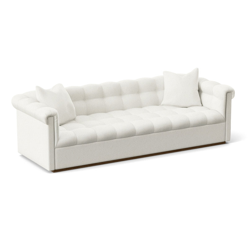 Thom Filicia Home 108" Nottingham Extended Sofa, Kennelly Snow, Havana