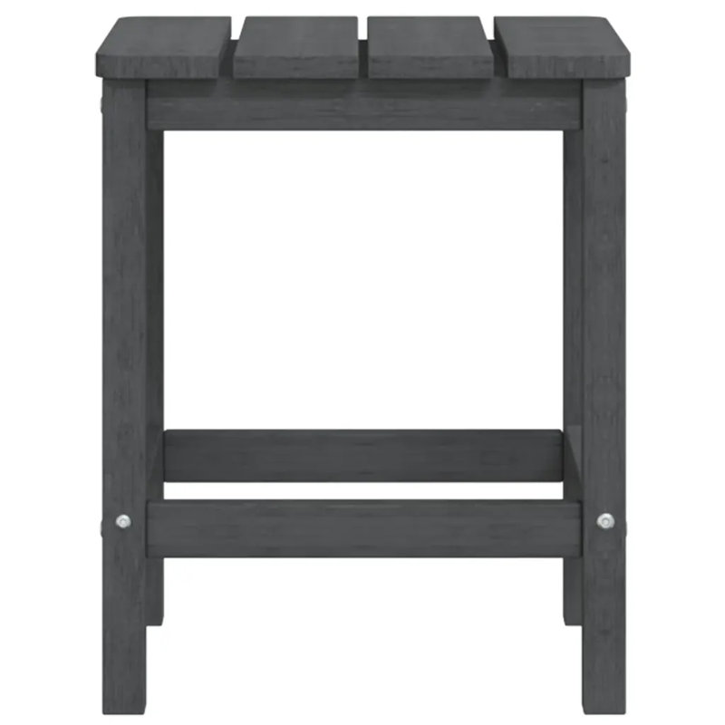 Raunds Square Metal Outdoor Side Table , 38cm cm W 38cm cm D, Anthracite