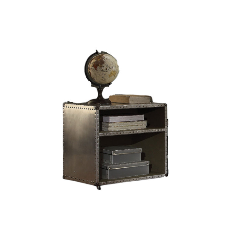 Brancaster Aluminum Nightstand W/USB(Includes Only Nightstand)