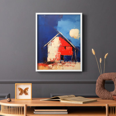 Paysages série CXI - reproduction encadrée de qualité supérieure - prête à être accrochée - aucun clou requis