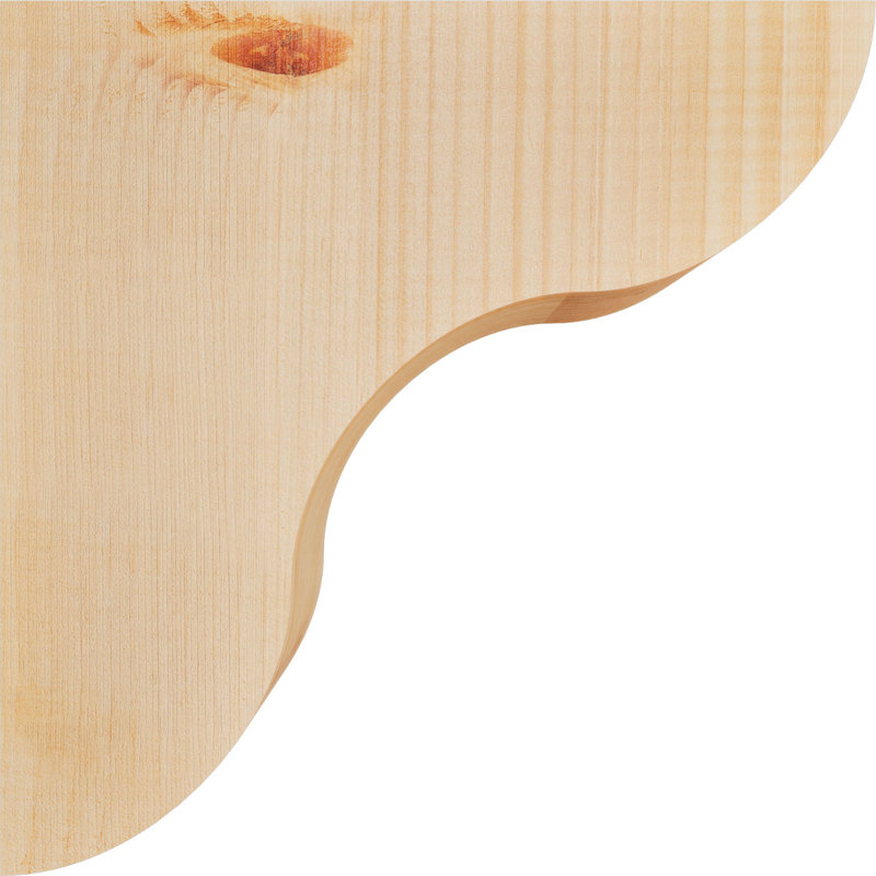 Corbeau Carmel, H 12 po x l 3,5 po x P 12 po, Sapin de Douglas, Lisse