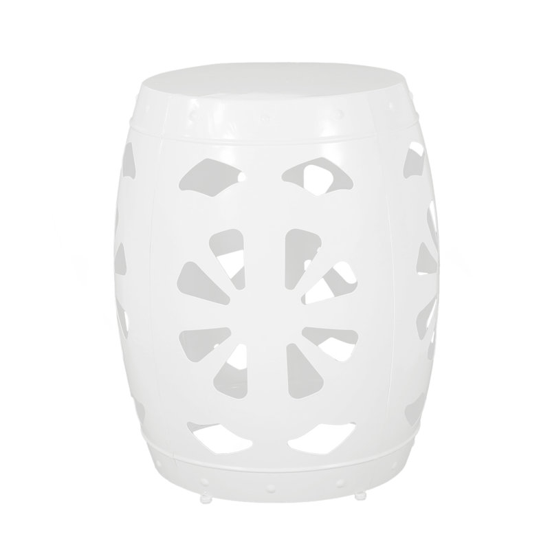 Table de bout en métal - Grand, Blanc, Blanc, Blanc