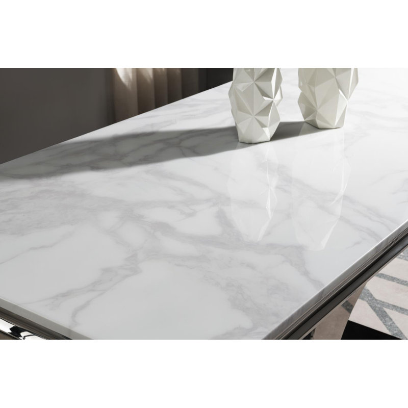 Table à manger (marbre blanc), White Marble