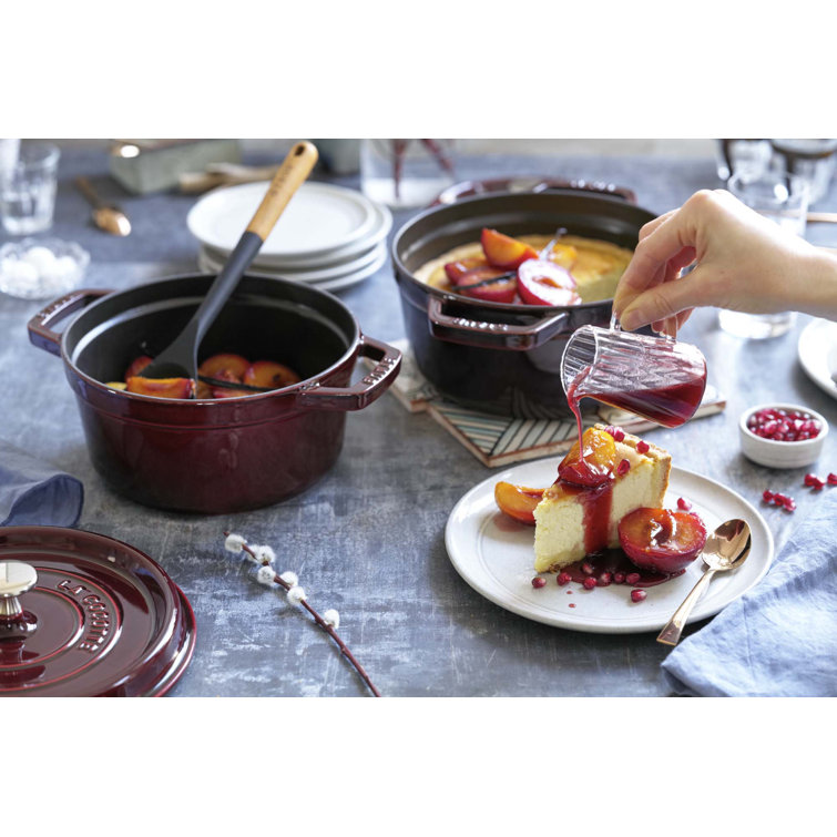 Staub Cast Iron 7 Quart Round Cocotte Grenadine