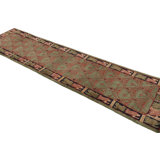 European Kilim Wool Geometric Area Rug