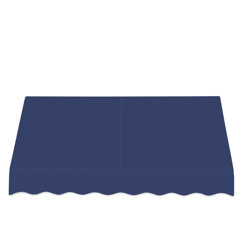 Auvent fixe en tissu acrylique San Francisco Awntech, H 31 po x l 124,5 po x P 24 po, Marine