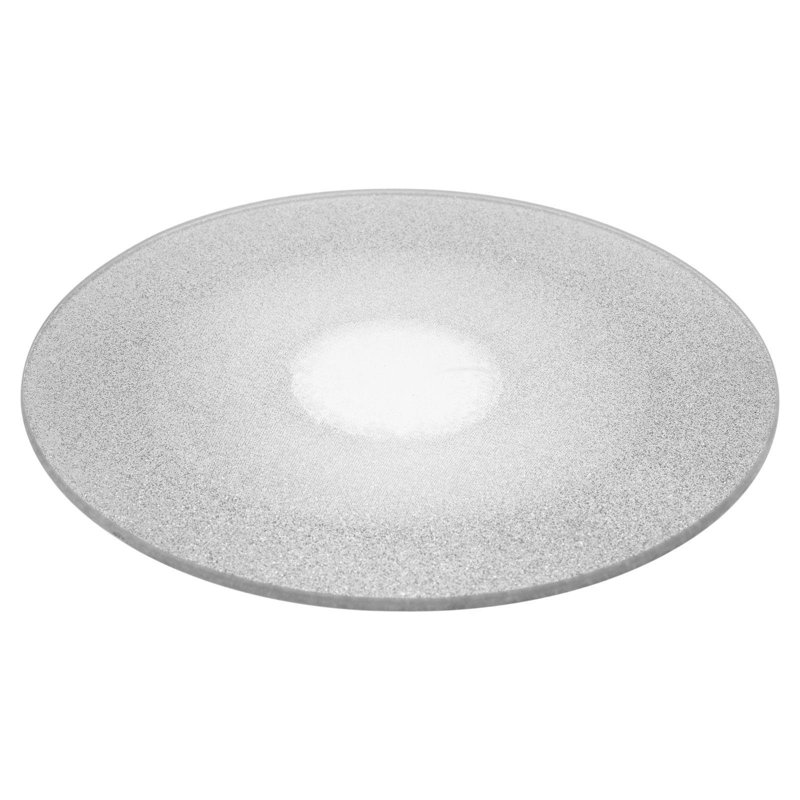 Glass Decorative Plate 1, Silver, 0.4cm H x 20cm W x 20cm D