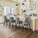 Arleine Swivel Upholstered Counter Stool with Solid Wood Frame